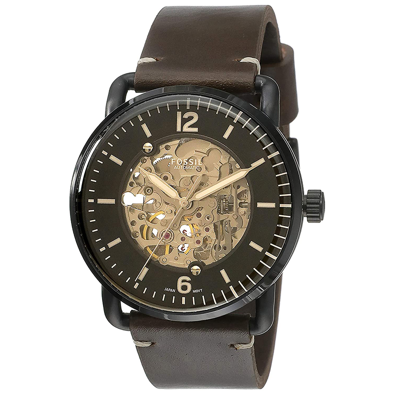 Fossil WS-ME3158 Commuter Automatic Brown Leather Men’s Watch
